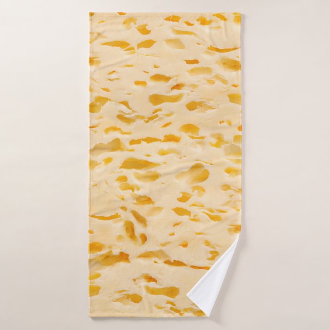 Textura de queso con agujeros (Toalla de baño)