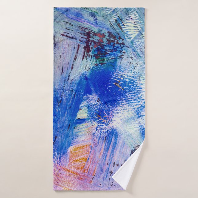 textura de raster acrílico diferente multicolor mo (Toalla de baño)