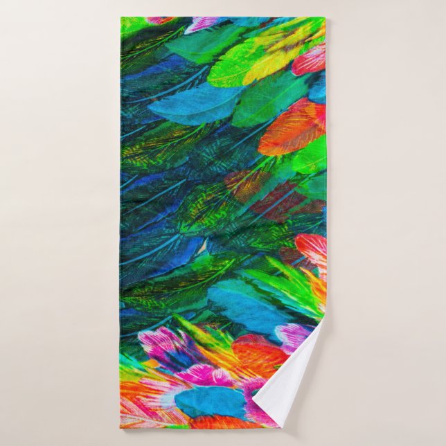 textura de tela de seda. fondo. hada colorida (Toalla de baño)