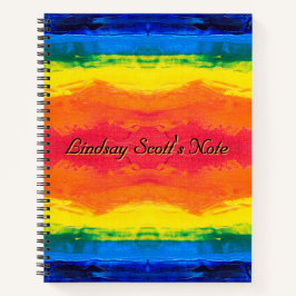 Textura de teñido con nudo de colores Cuaderno de