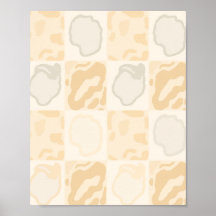 Textura de yeso minimalista Arte de pared beige ne