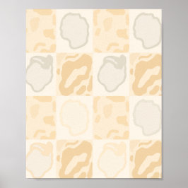 Textura de yeso minimalista Arte de pared beige ne