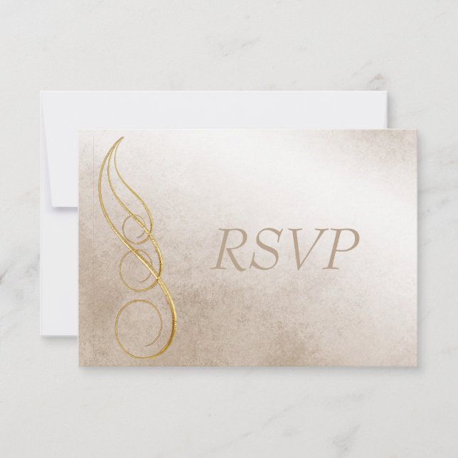 Textura dorada RSVP (Anverso)