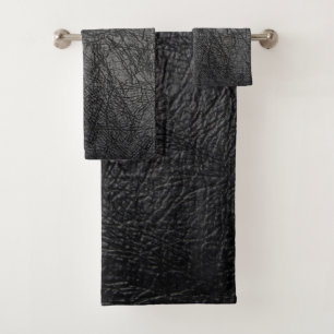 Textura falsa de cuero negro