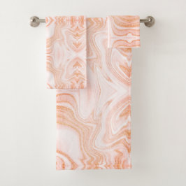 Textura moderna de mármol falso blanco naranja