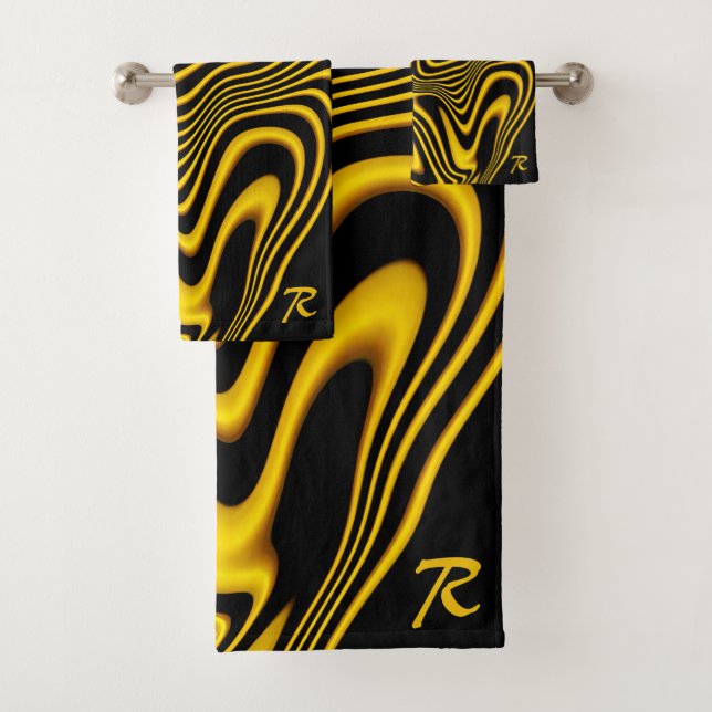 Textura personalizada de remolinos de oro amarillo (In situ)