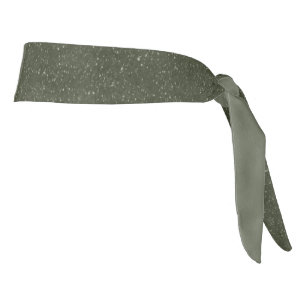 Textura ruidosa x Moss Green Tie Headband - Person