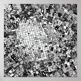 Textura Urbana en Capas: Mosaico de Arte Callejero