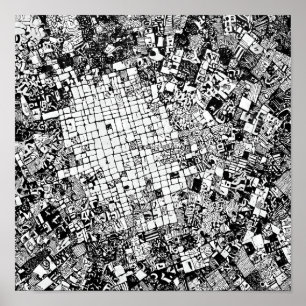 Textura Urbana en Capas: Mosaico de Arte Callejero