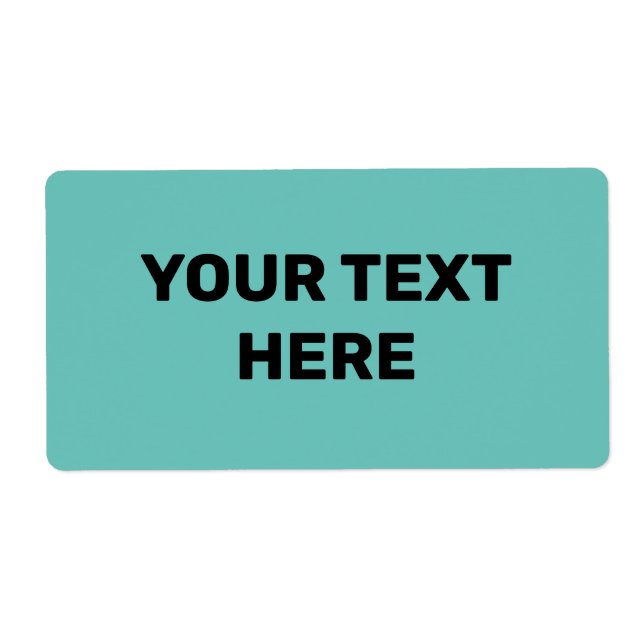 TEXTURA VERDE AZUL ETIQUETA DE ESTILO DE TEXTO MÍN (Frente)