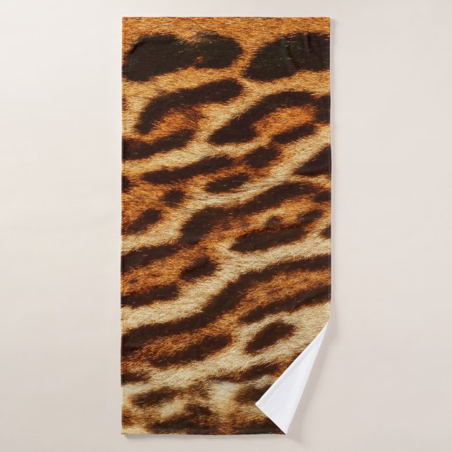 Texturas de piel de leopardo. Impresión de animale (Toalla de baño)