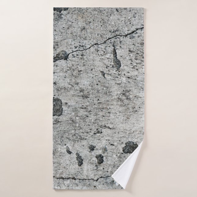 Texture of an old cracked concrete wall. Backgroun (Toalla de baño)