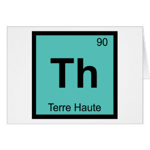 Th - Terre Haute Indiana Química Tabla Periódica