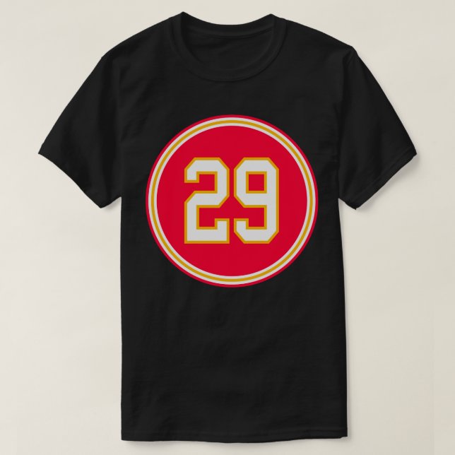 Thakarius Keyes Número 29 Jefe de Jersey Kansas Ci (Diseño del anverso)