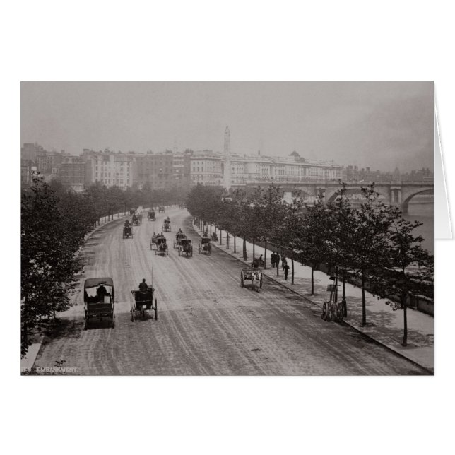 Thames Embankment (foto de sepia) (Anverso (Horizontal))