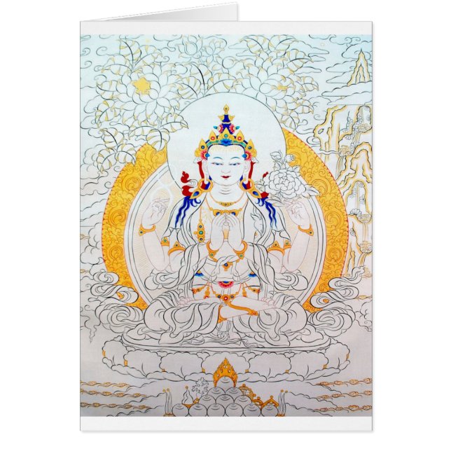 THANGKA QUE PINTA EL ARTE DE TÍBET (Frente)