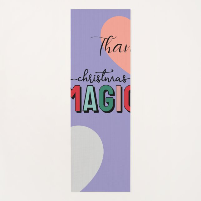 Thank Christmas Magic Pastel Yoga Mat | Holiday We (Anverso)