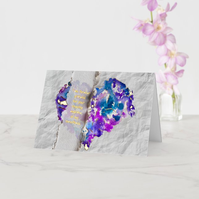 Thank You for Embracing Messiness Foil Love Card (Orquídea)