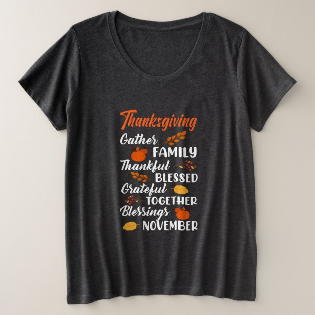 Thanksgiving Gather Family (Anverso del diseño)
