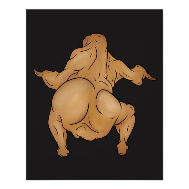 Thanksgiving Twerkey Glossy Poster (Anverso)