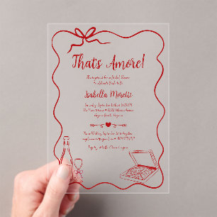 That's Amore Caprichosa Invitación de Despedida de