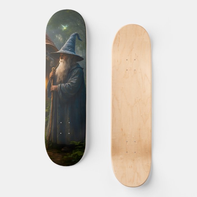 The ancient forest wizard 8.125 skateboard deck (Anverso)