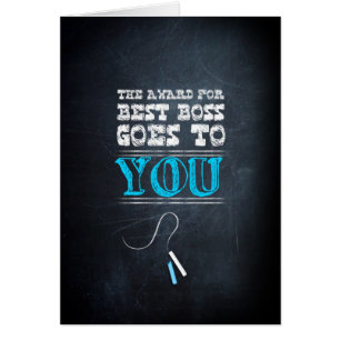 The award for best boss goes to you!