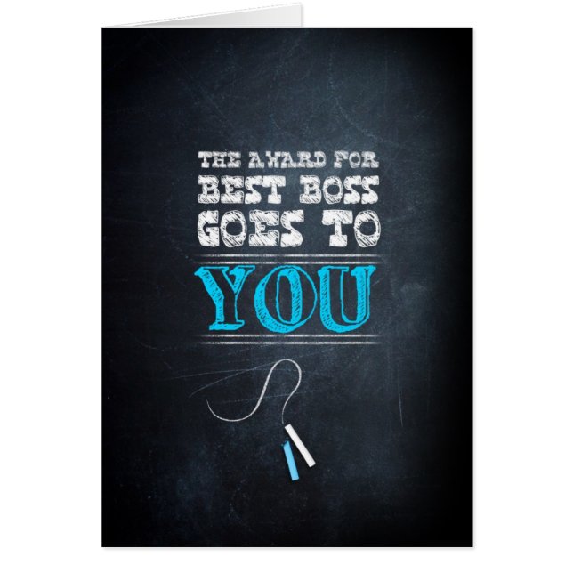 The award for best boss goes to you! (Frente)