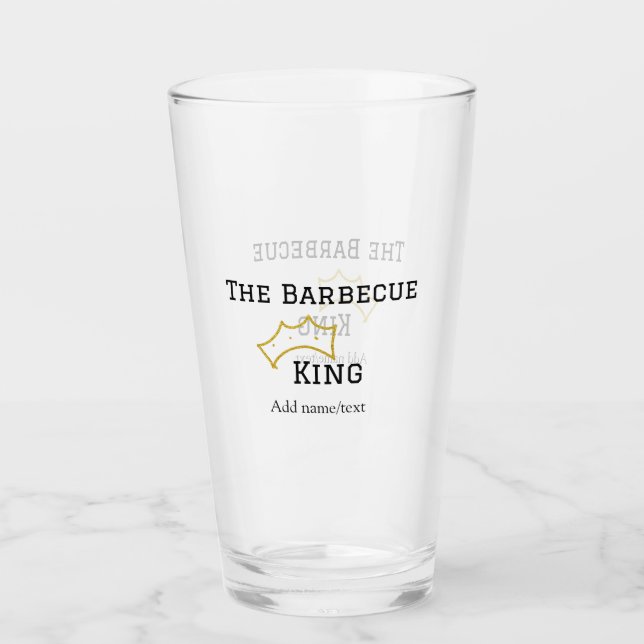 The Barbecue king crownadd name text cooking best  (Anverso)