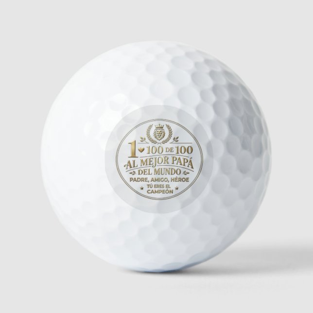 The Best World Dad / Pelota de Golf (Anverso)
