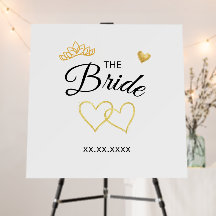 The Bride Wedding Date Elegant Design