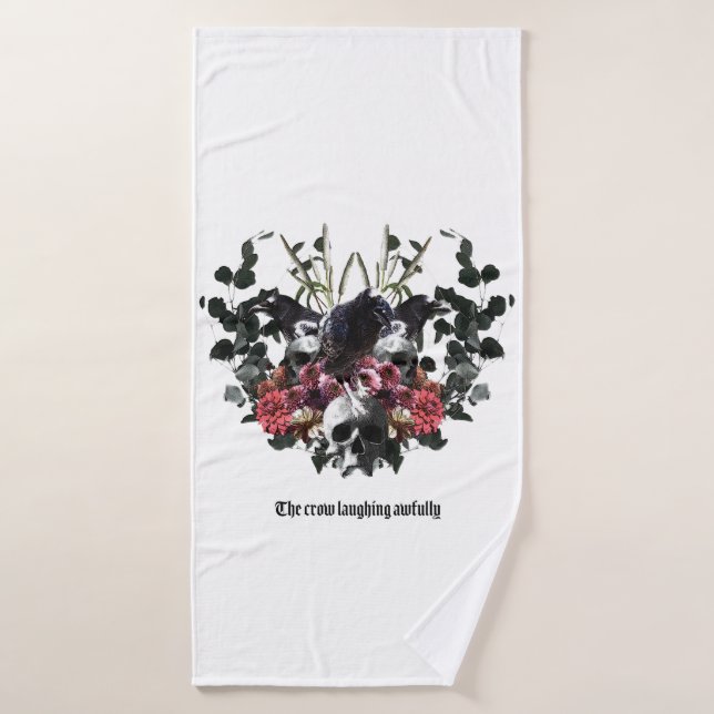 The Crow Laughing Awfully (Toalla de baño)