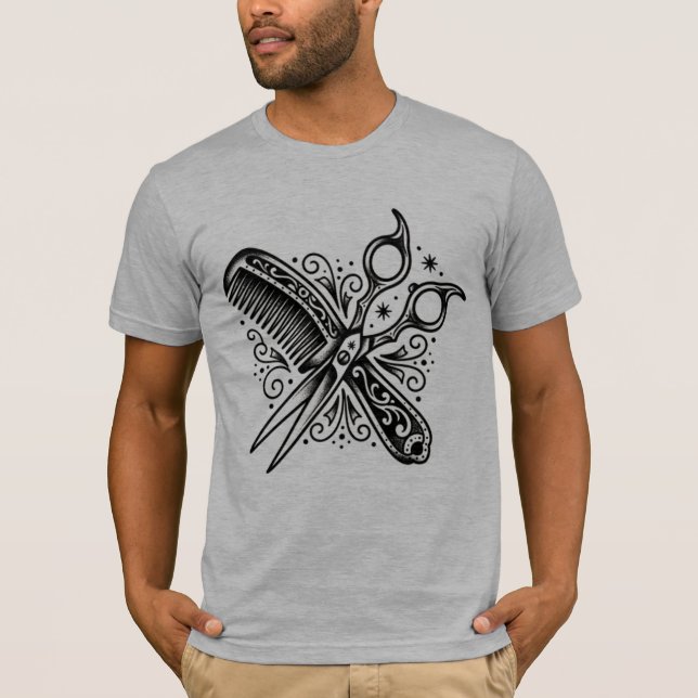 The Cut & Craft | Camiseta clásica de barbería (Anverso)
