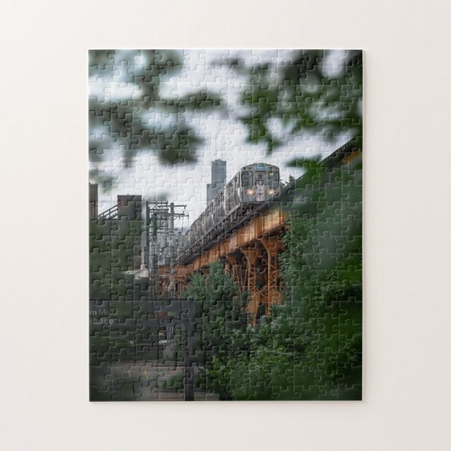 The Daily Jigsaw Puzzle/Subway Train Jigsaw Puzzle (Vertical)