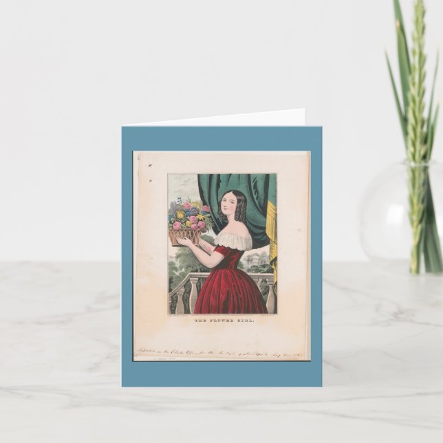 "The Flower Girl" ~ La tarjeta de colección de flo (Anverso)