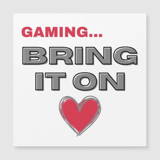 The Gamer Magnetic Card  (Anverso)