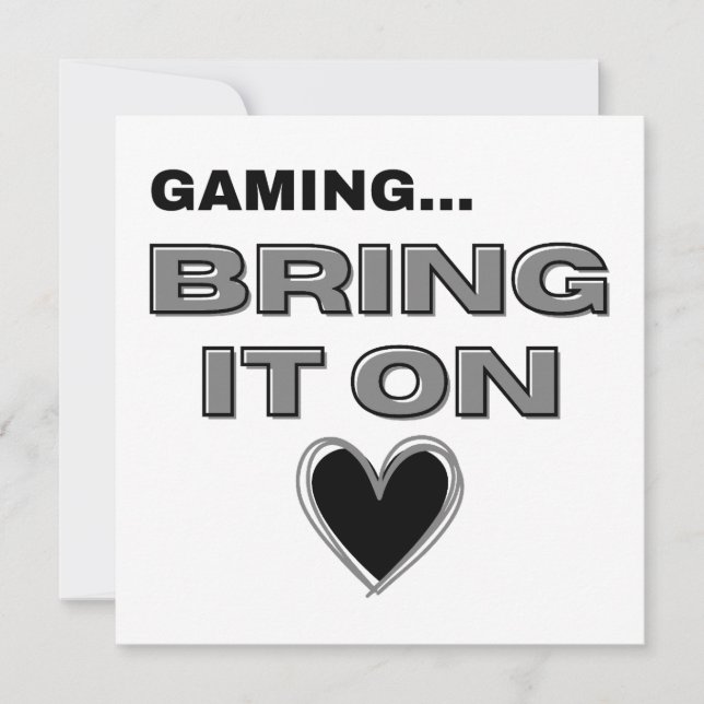 The Gamer Note Card  (Anverso)