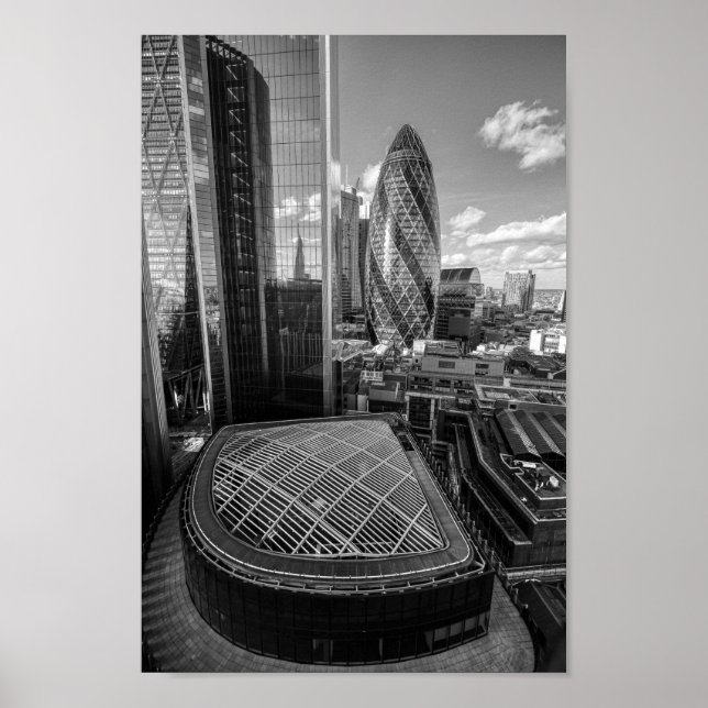 The Gherkin, London UK Impresión de 8" x 12" (Frente)