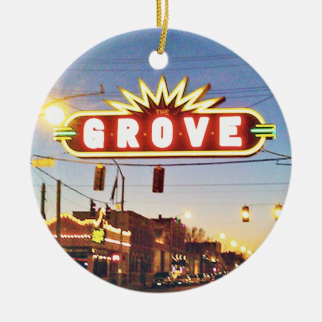 The Grove, St Louis, Ornamento de Navidad, (Frente)