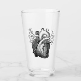 "The Heart" Simplemente Escandaloso Vidrio Pint B&