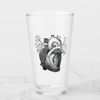"The Heart" Simplemente Escandaloso Vidrio Pint B&