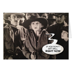 "The Horse Gets It" Graciosa Tarjeta De "Get-Well-