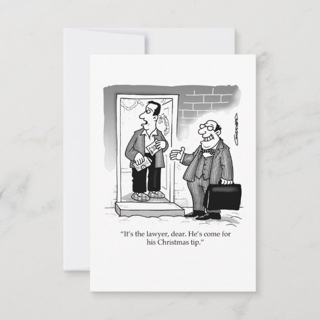 The lawyer comes for his Christmas tip (Anverso)
