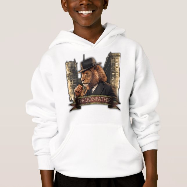 The Lionfather – Mafia Style Lion in Suit (Anverso)