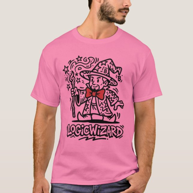 The LogicWizard | Camiseta de Fusión de Arte Calle (Anverso)