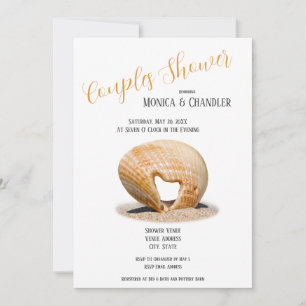 The Love Heart Shell, Couple Shower Invitación