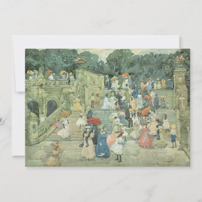 The Mall, Central Park de Maurice Prendergast (Anverso)