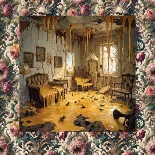 The Melting Room — Arte de lienzo surrealista góti