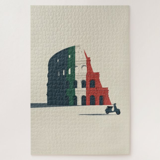 The "Piece of Rome"Architectural Art Jigsaw Puzzle (Vertical)