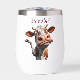 The Silly Cow - "¿En serio?" Diseño de comillas di